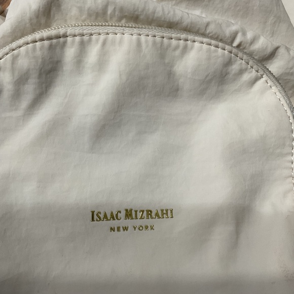 Isaac Mizrahi Cream Drawstring shoulder crossbody bag - Picture 3 of 7